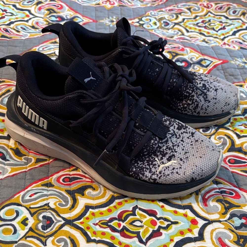 Puma Navy and Gray Athletic Shoes